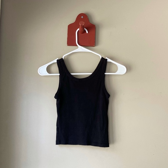 Splash Black Crop Tank Top M - Picture 4 of 5